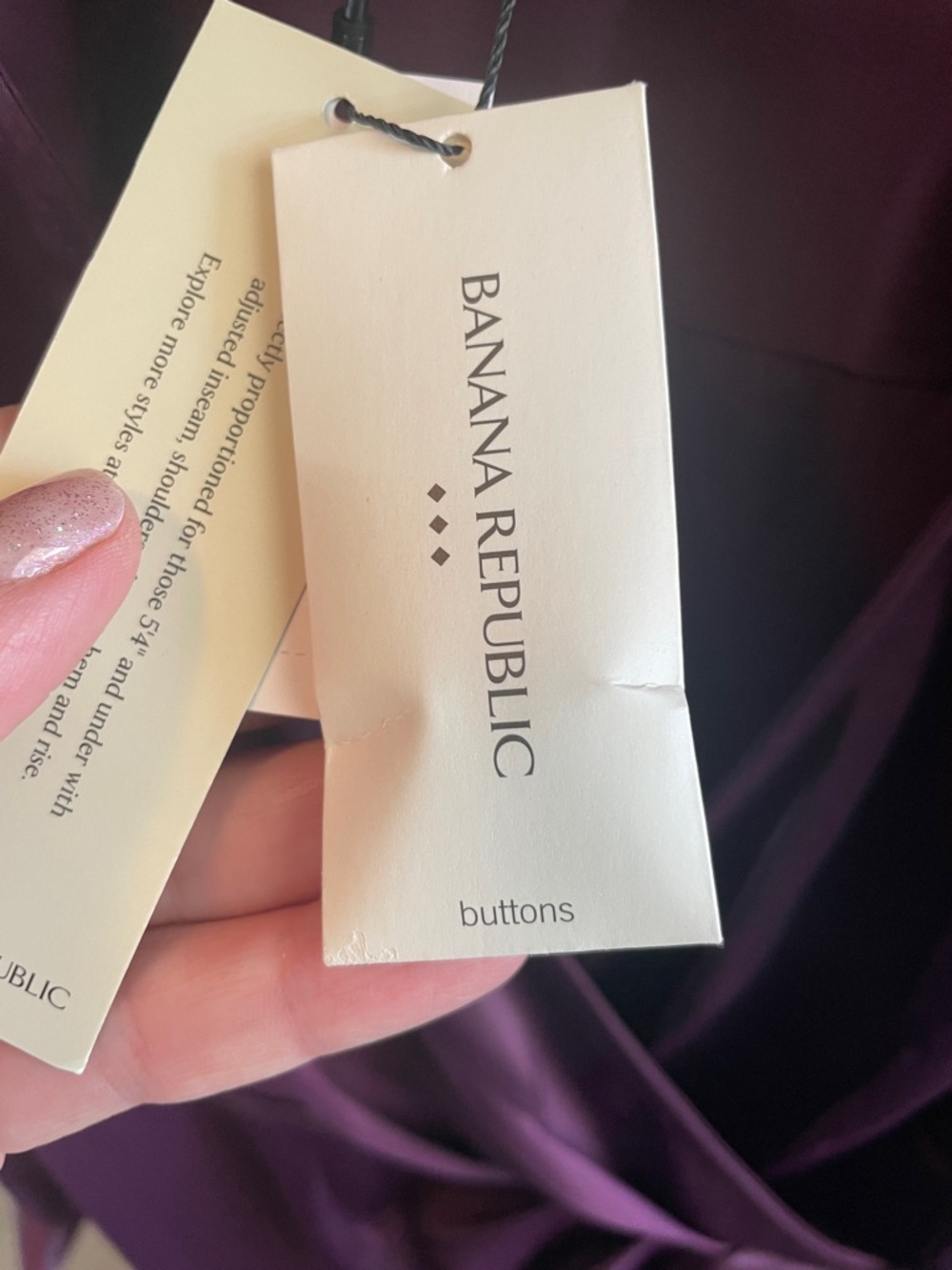 Banana Republic Plum Satin Wrap Midi Dress - Picture 3 of 7